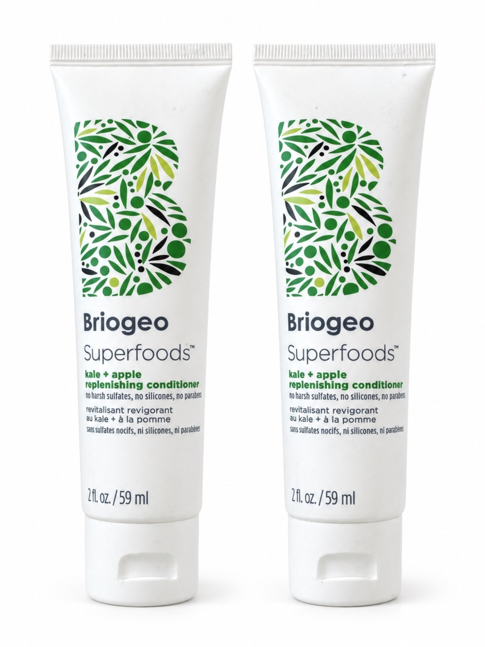 Briogeo Superfoods Matcha + Apple Conditioner Mini Duo 2oz X 2 BRAND NEW/SEALED